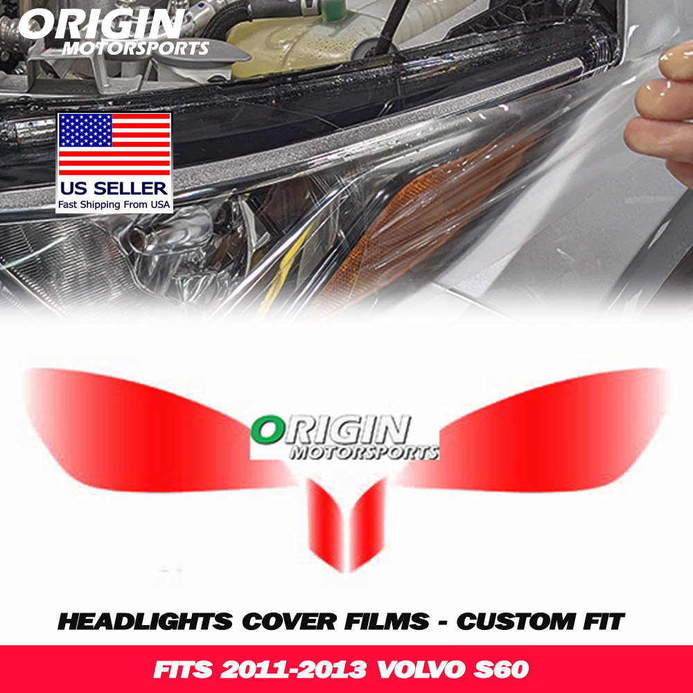 2011-2013 Volvo S60 Precut Headlight PPF Clear Paint Protection Film Kit 2011-2013 Volvo S60 Precut Headlight PPF Clear Paint Protection Film Kit