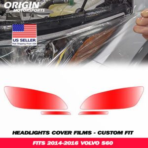 2014-2016 Volvo S60 Precut Headlight PPF Clear Paint Protection Film Kit 2014-2016 Volvo S60 Precut Headlight PPF Clear Paint Protection Film Kit