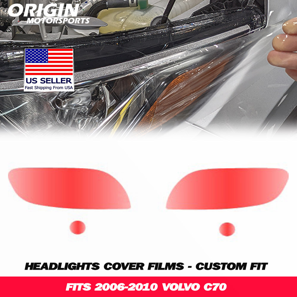 2006-2010 Volvo C70 Precut Headlight PPF Clear Paint Protection Film Kit
