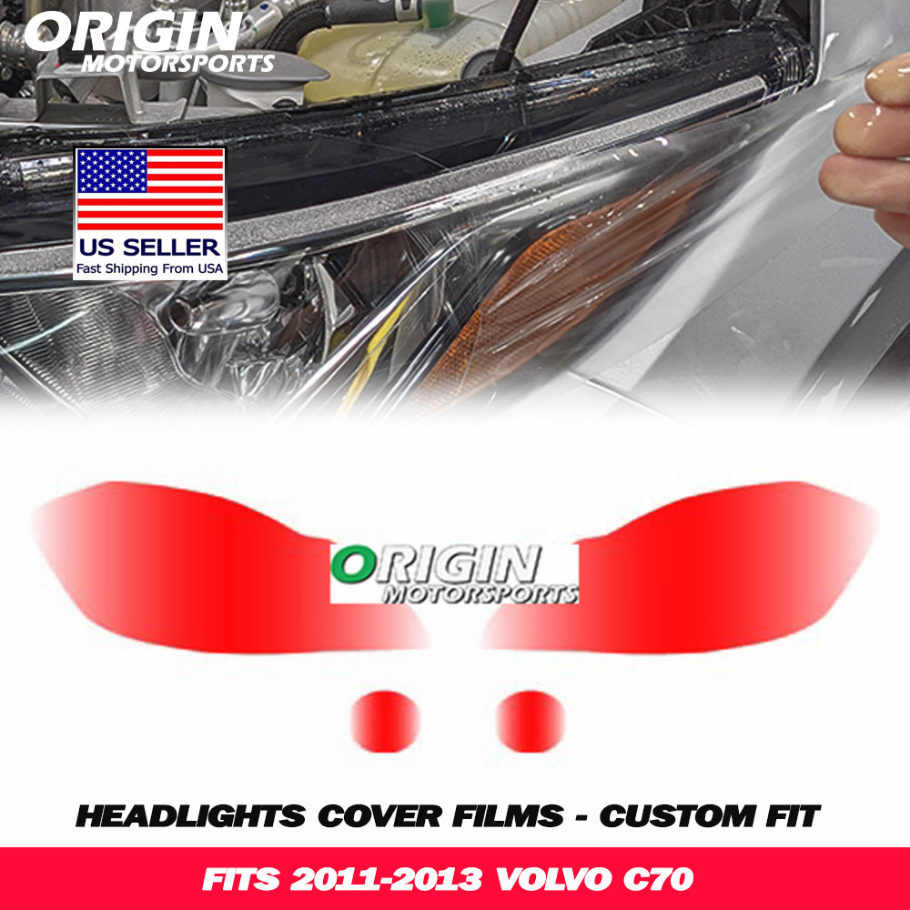 2011-2013 Volvo C70 Precut Headlight PPF Clear Paint Protection Film Kit 2011-2013 Volvo C70 Precut Headlight PPF Clear Paint Protection Film Kit