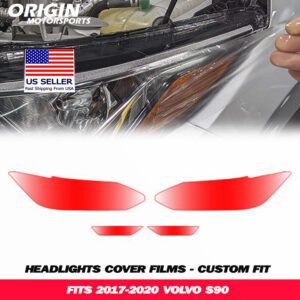 2017-2020 Volvo S90 Precut Headlight PPF Clear Paint Protection Film Kit 2017-2020 Volvo S90 Precut Headlight PPF Clear Paint Protection Film Kit
