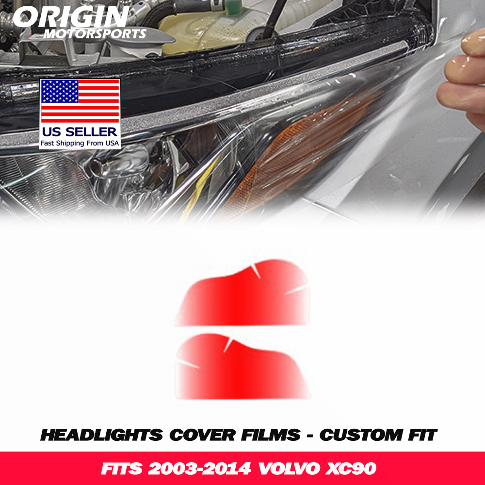 2003-2014 Volvo XC90 Precut Headlight PPF Clear Paint Protection Film Kit 2003-2014 Volvo XC90 Precut Headlight PPF Clear Paint Protection Film Kit