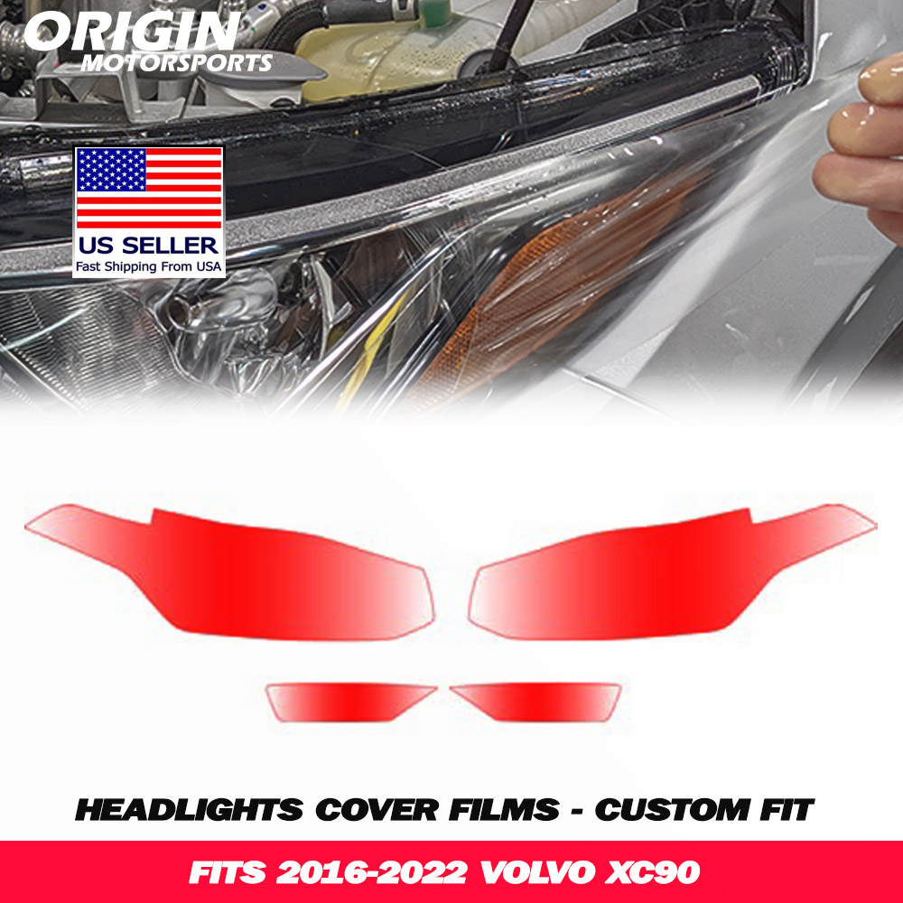 2016-2022 Volvo XC90 Precut Headlight PPF Clear Paint Protection Film Kit 2016-2022 Volvo XC90 Precut Headlight PPF Clear Paint Protection Film Kit
