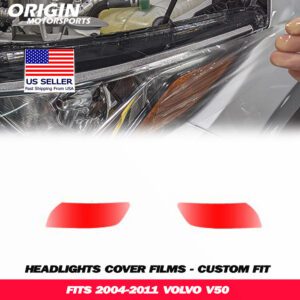 2004-2011 Volvo V50 Precut Headlight PPF Clear Paint Protection Film Kit 2004-2011 Volvo V50 Precut Headlight PPF Clear Paint Protection Film Kit