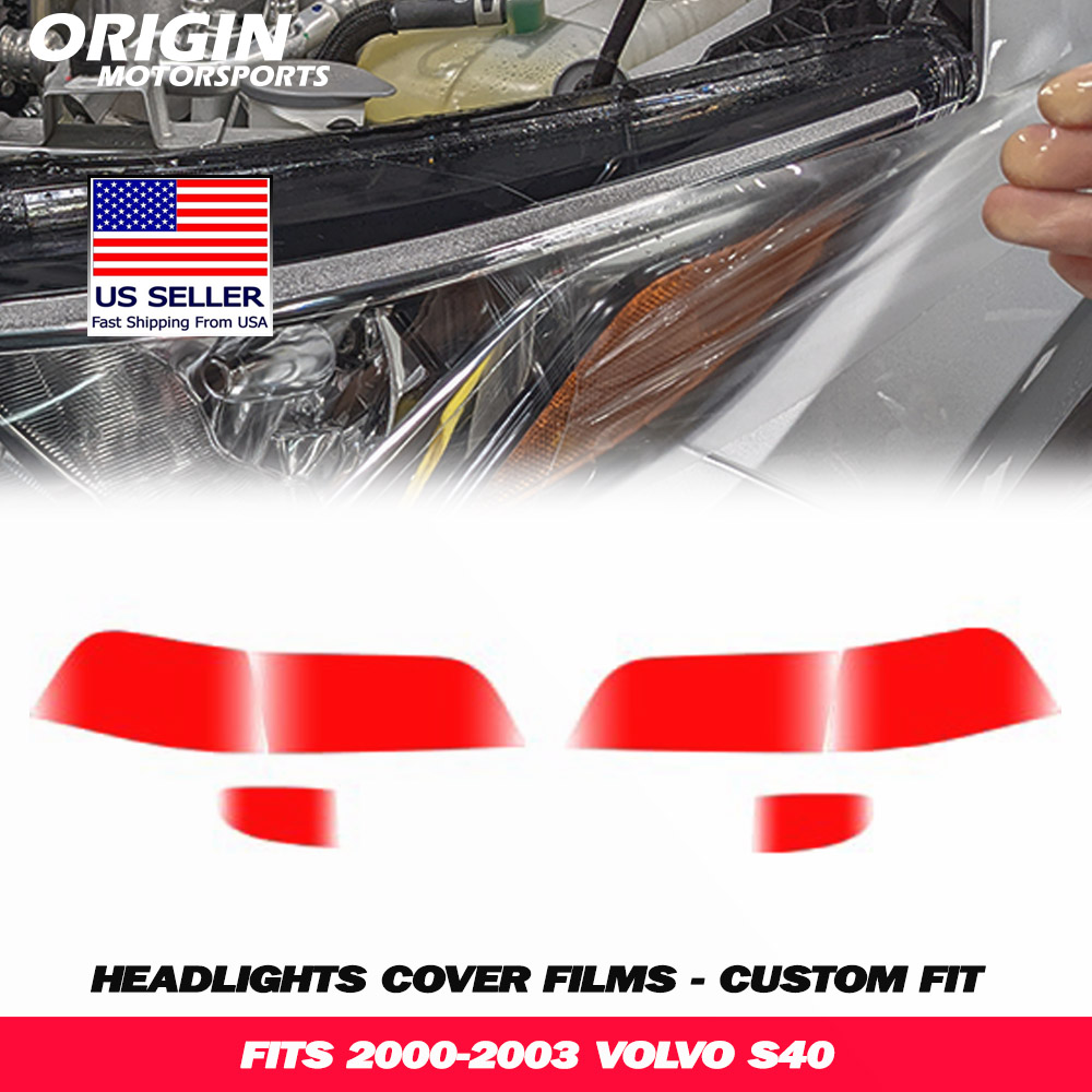 2000-2003 Volvo S40 Precut Headlight PPF Clear Paint Protection Film Kit 2000-2003 Volvo S40 Precut Headlight PPF Clear Paint Protection Film Kit