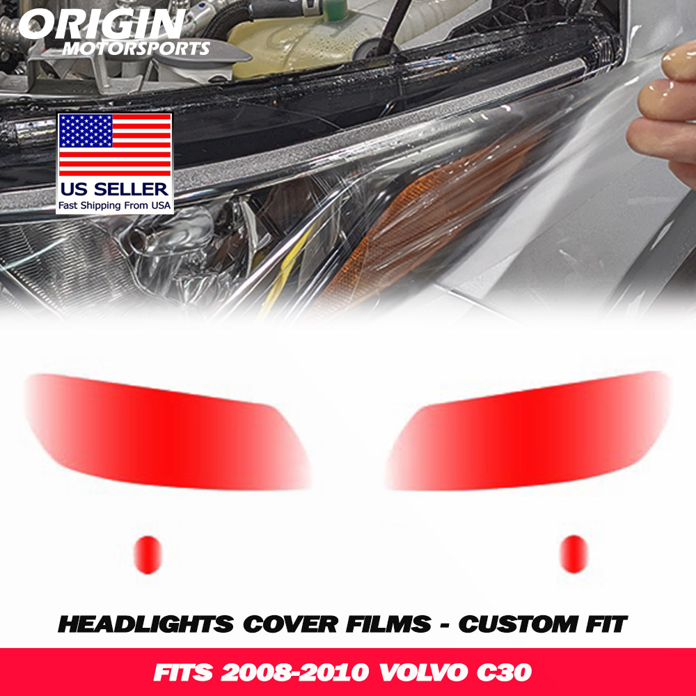 2008-2010 Volvo C30 Precut Headlight PPF Clear Paint Protection Film Kit 2008-2010 Volvo C30 Precut Headlight PPF Clear Paint Protection Film Kit
