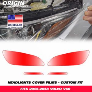 2015-2018 Volvo V60 Precut Headlight PPF Clear Paint Protection Film Kit 2015-2018 Volvo V60 Precut Headlight PPF Clear Paint Protection Film Kit
