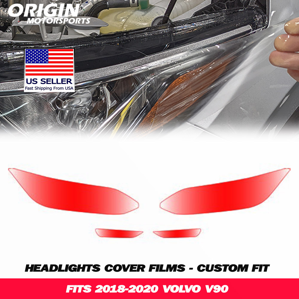 2018-2020 Volvo V90 Precut Headlight PPF Clear Paint Protection Film Kit 2018-2020 Volvo V90 Precut Headlight PPF Clear Paint Protection Film Kit