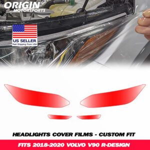 2018-2020 Volvo V90 R-DESIGN Precut Headlight PPF Clear Paint Protection Film Kit 2018-2020 Volvo V90 R-DESIGN Precut Headlight PPF Clear Paint Protection Film Kit