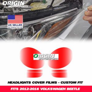 2012-2016 Volkswagen BEETLE Precut Headlight PPF Clear Paint Protection Film Kit 2012-2016 Volkswagen BEETLE Precut Headlight PPF Clear Paint Protection Film Kit