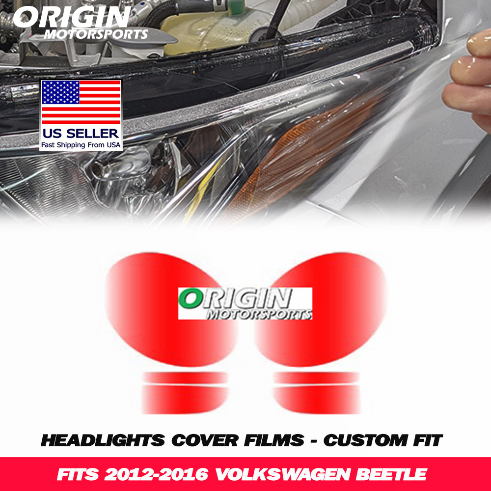 2012-2016 Volkswagen BEETLE Precut Headlight PPF Clear Paint Protection Film Kit 2012-2016 Volkswagen BEETLE Precut Headlight PPF Clear Paint Protection Film Kit