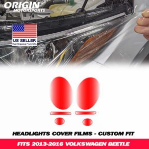 2013-2016 Volkswagen BEETLE Precut Headlight PPF Clear Paint Protection Film Kit 2013-2016 Volkswagen BEETLE Precut Headlight PPF Clear Paint Protection Film Kit