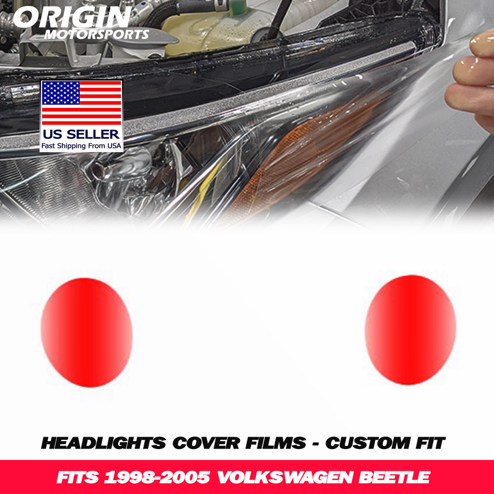 1998-2005 Volkswagen BEETLE Precut Headlight PPF Clear Paint Protection Film Kit 1998-2005 Volkswagen BEETLE Precut Headlight PPF Clear Paint Protection Film Kit