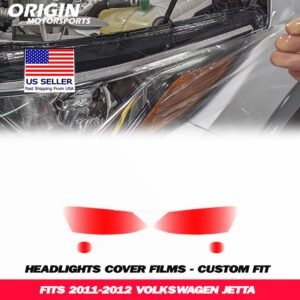 2011-2012 Volkswagen JETTA Precut Headlight PPF Clear Paint Protection Film Kit