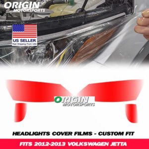 2012-2013 Volkswagen JETTA Precut Headlight PPF Clear Paint Protection Film Kit 2012-2013 Volkswagen JETTA Precut Headlight PPF Clear Paint Protection Film Kit