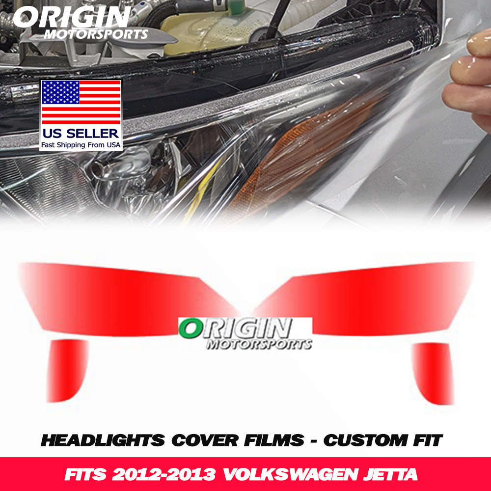 2012-2013 Volkswagen JETTA Precut Headlight PPF Clear Paint Protection Film Kit 2012-2013 Volkswagen JETTA Precut Headlight PPF Clear Paint Protection Film Kit