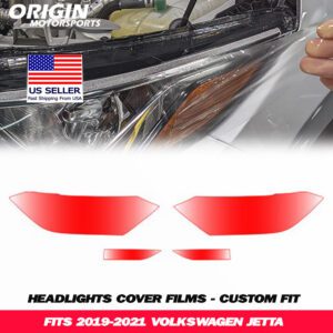 2019-2021 Volkswagen JETTA Precut Headlight PPF Clear Paint Protection Film Kit 2019-2021 Volkswagen JETTA Precut Headlight PPF Clear Paint Protection Film Kit