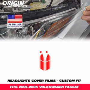 2001-2005 Volkswagen PASSAT Precut Headlight PPF Clear Paint Protection Film Kit 2001-2005 Volkswagen PASSAT Precut Headlight PPF Clear Paint Protection Film Kit