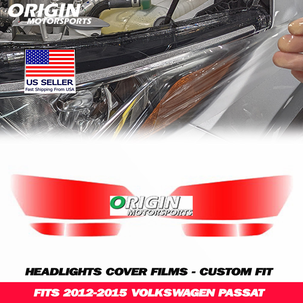 2012-2015 Volkswagen PASSAT Precut Headlight PPF Clear Paint Protection Film Kit 2012-2015 Volkswagen PASSAT Precut Headlight PPF Clear Paint Protection Film Kit