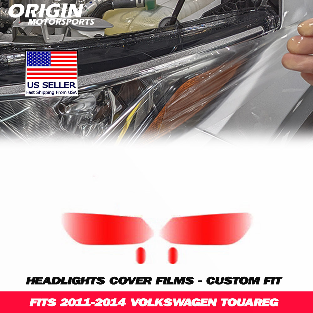 2011-2014 Volkswagen TOUAREG Precut Headlight PPF Clear Paint Protection Film Kit