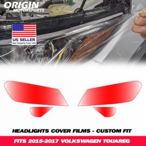2015-2017 Volkswagen TOUAREG Precut Headlight PPF Clear Paint Protection Film Kit 2015-2017 Volkswagen TOUAREG Precut Headlight PPF Clear Paint Protection Film Kit