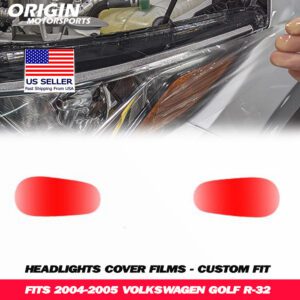 2004-2005 Volkswagen GOLF R-32 Precut Headlight PPF Clear Paint Protection Film Kit 2004-2005 Volkswagen GOLF R-32 Precut Headlight PPF Clear Paint Protection Film Kit
