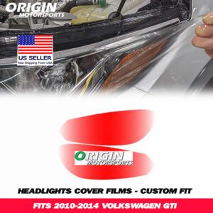2010-2014 Volkswagen GTI Precut Headlight PPF Clear Paint Protection Film Kit
