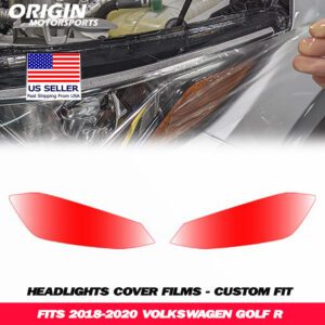 2018-2020 Volkswagen GOLF R Precut Headlight PPF Clear Paint Protection Film Kit 2018-2020 Volkswagen GOLF R Precut Headlight PPF Clear Paint Protection Film Kit