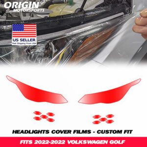 2022-2022 Volkswagen GOLF Precut Headlight PPF Clear Paint Protection Film Kit 2022-2022 Volkswagen GOLF Precut Headlight PPF Clear Paint Protection Film Kit