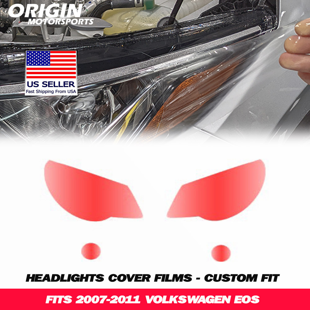 2007-2011 Volkswagen EOS Precut Headlight PPF Clear Paint Protection Film Kit 2007-2011 Volkswagen EOS Precut Headlight PPF Clear Paint Protection Film Kit