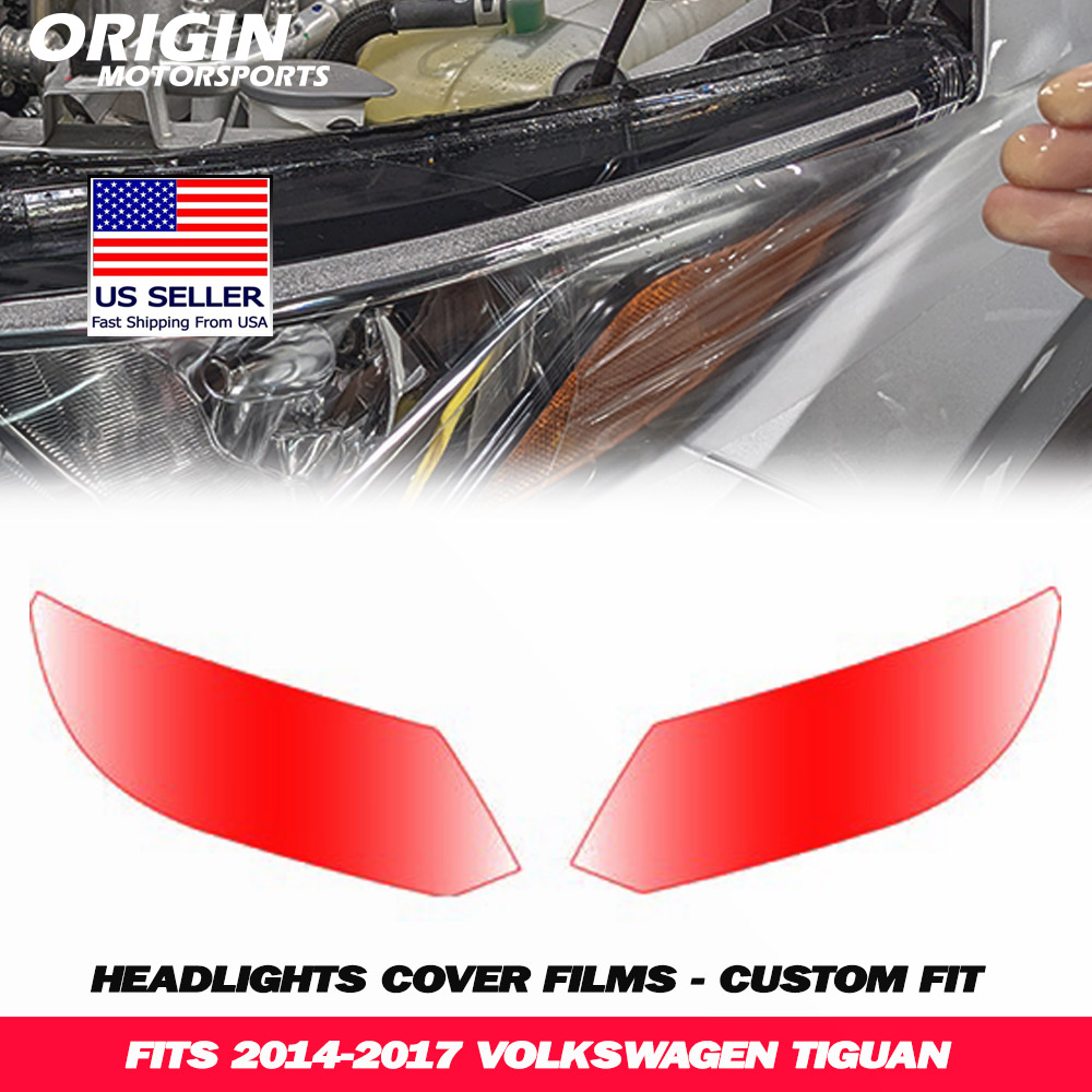 2014-2017 Volkswagen TIGUAN Precut Headlight PPF Clear Paint Protection Film Kit 2014-2017 Volkswagen TIGUAN Precut Headlight PPF Clear Paint Protection Film Kit