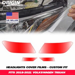 2018-2021 Volkswagen TIGUAN Precut Headlight PPF Clear Paint Protection Film Kit 2018-2021 Volkswagen TIGUAN Precut Headlight PPF Clear Paint Protection Film Kit