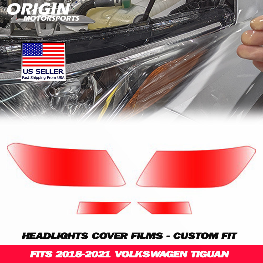 2018-2021 Volkswagen TIGUAN Precut Headlight PPF Clear Paint Protection Film Kit 2018-2021 Volkswagen TIGUAN Precut Headlight PPF Clear Paint Protection Film Kit