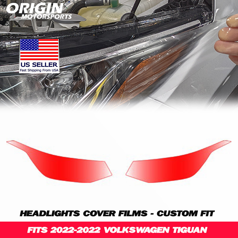 2022-2022 Volkswagen TIGUAN Precut Headlight PPF Clear Paint Protection Film Kit 2022-2022 Volkswagen TIGUAN Precut Headlight PPF Clear Paint Protection Film Kit