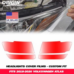 2018-2020 Volkswagen ATLAS Precut Headlight PPF Clear Paint Protection Film Kit 2018-2020 Volkswagen ATLAS Precut Headlight PPF Clear Paint Protection Film Kit