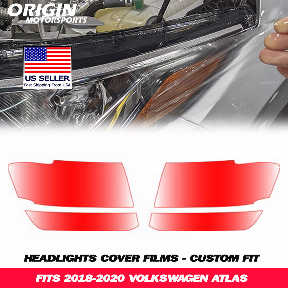 2018-2020 Volkswagen ATLAS Precut Headlight PPF Clear Paint Protection Film Kit 2018-2020 Volkswagen ATLAS Precut Headlight PPF Clear Paint Protection Film Kit