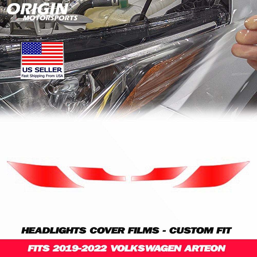 2019-2022 Volkswagen ARTEON Precut Headlight PPF Clear Paint Protection Film Kit 2019-2022 Volkswagen ARTEON Precut Headlight PPF Clear Paint Protection Film Kit