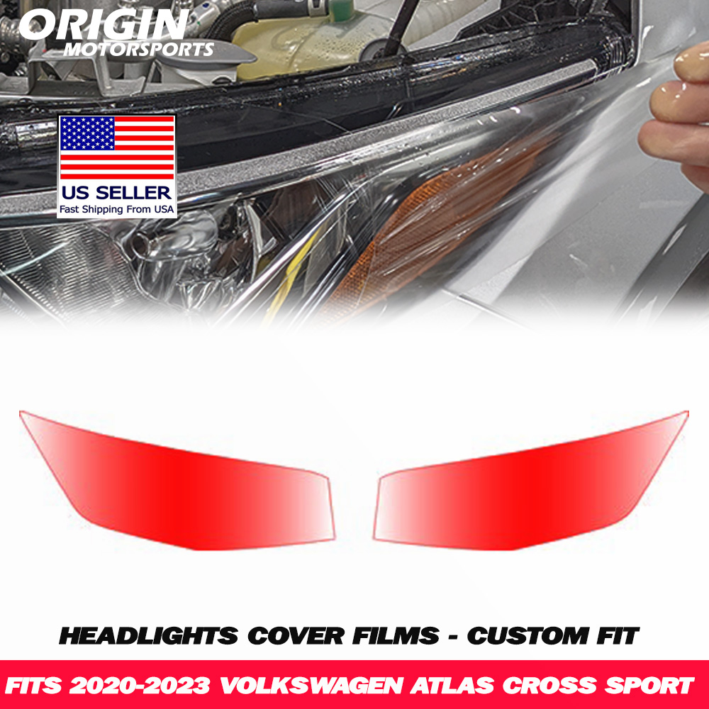 2020-2023 Volkswagen ATLAS CROSS SPORT Precut Headlight PPF Clear Paint Protection Film Kit 2020-2023 Volkswagen ATLAS CROSS SPORT Precut Headlight PPF Clear Paint Protection Film Kit