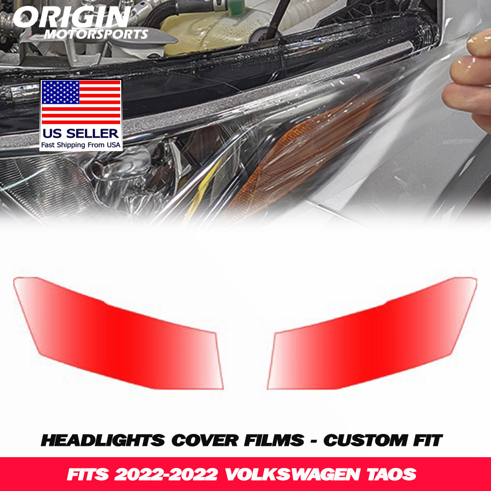 2022-2022 Volkswagen TAOS Precut Headlight PPF Clear Paint Protection Film Kit