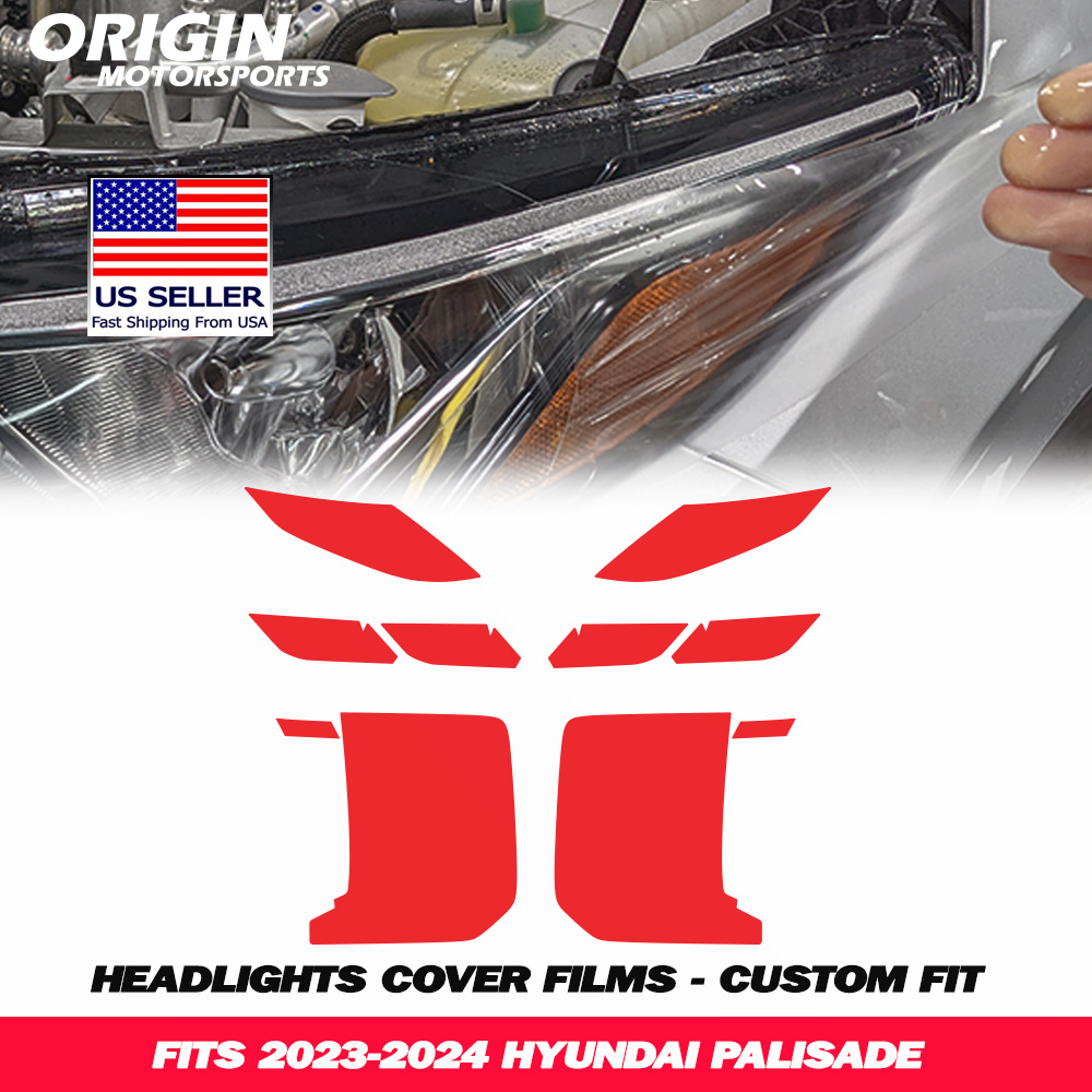 2023-2024 Hyundai Palisade Precut Headlight PPF Clear Paint Protection Film Kit