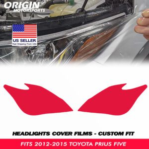 2012-2015 Toyota Prius FIVE Hatchback Precut Headlight PPF Clear Paint Protection Film Kit 2012-2015 Toyota Prius FIVE Hatchback Precut Headlight PPF Clear Paint Protection Film Kit