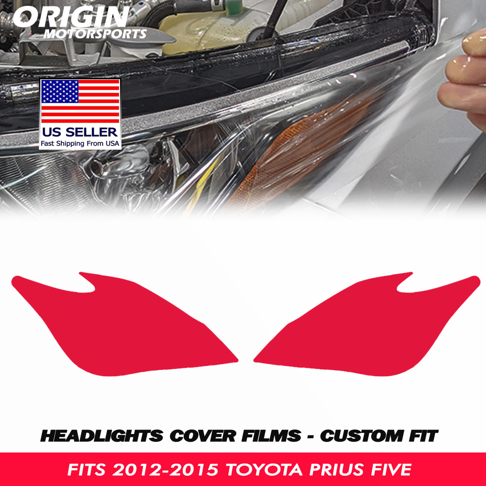 2012-2015 Toyota Prius FIVE Hatchback Precut Headlight PPF Clear Paint Protection Film Kit 2012-2015 Toyota Prius FIVE Hatchback Precut Headlight PPF Clear Paint Protection Film Kit