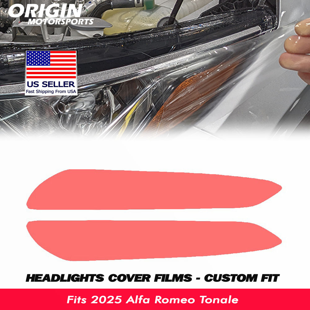 2025-2026 Alfa Romeo Tonale Precut Headlight PPF Clear Paint Protection Film Kit 2025-2026 Alfa Romeo Tonale Precut Headlight PPF Clear Paint Protection Film Kit