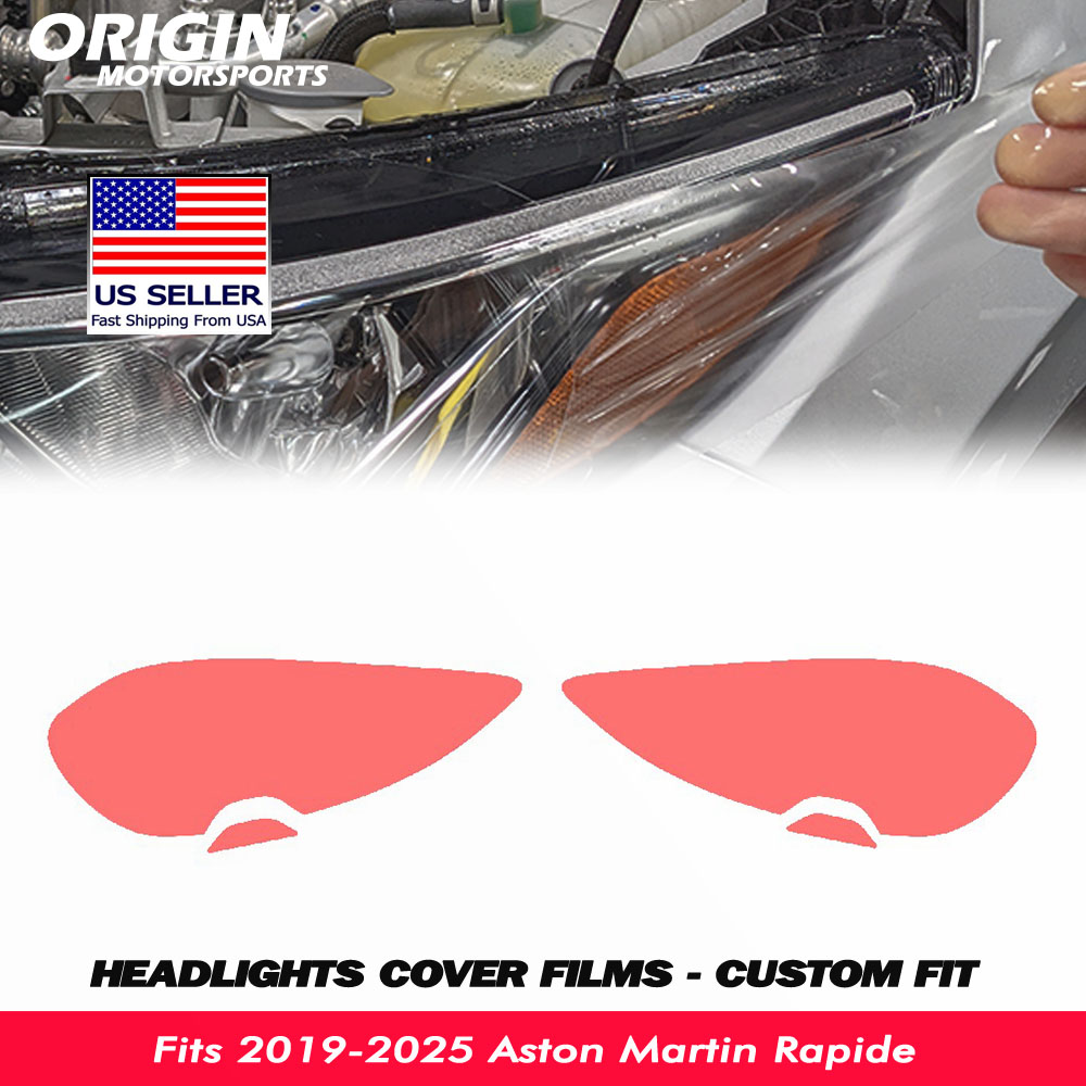 2019-2025 Aston Martin Rapide Precut Headlight PPF Clear Paint Protection Film Kit