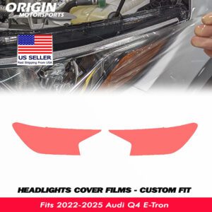 2022-2025 Audi Q4 E-Tron Precut Headlight PPF Clear Paint Protection Film Kit 2022-2025 Audi Q4 E-Tron Precut Headlight PPF Clear Paint Protection Film Kit
