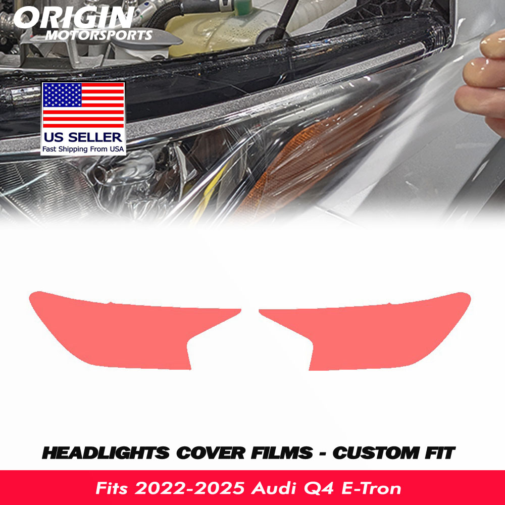 2022-2025 Audi Q4 E-Tron Precut Headlight PPF Clear Paint Protection Film Kit 2022-2025 Audi Q4 E-Tron Precut Headlight PPF Clear Paint Protection Film Kit