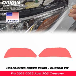 2021-2025 Audi SQ5 Crossover Precut Headlight PPF Clear Paint Protection Film Kit 2021-2025 Audi SQ5 Crossover Precut Headlight PPF Clear Paint Protection Film Kit