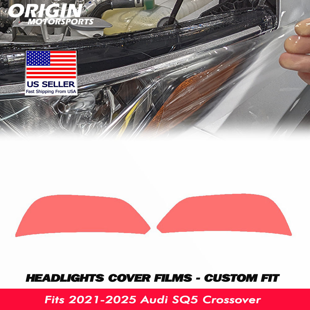 2021-2025 Audi SQ5 Crossover Precut Headlight PPF Clear Paint Protection Film Kit 2021-2025 Audi SQ5 Crossover Precut Headlight PPF Clear Paint Protection Film Kit