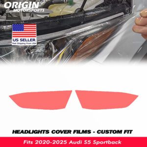 2020-2025 Audi S5 Sportback Precut Headlight PPF Clear Paint Protection Film Kit