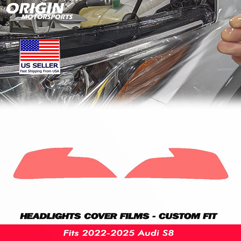 2022-2025 Audi S8 Precut Headlight PPF Clear Paint Protection Film Kit